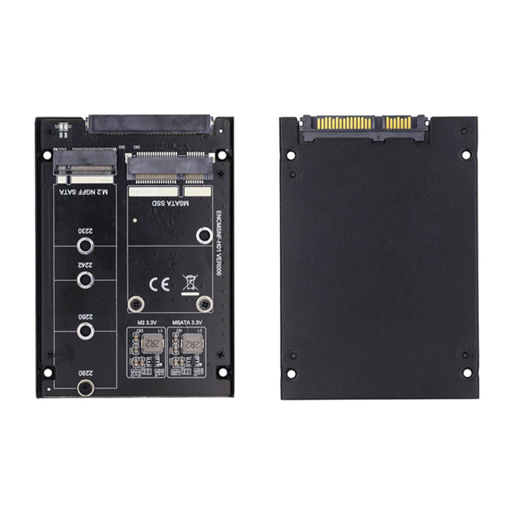 cablecc B+M SSD-Karte Dual MSATA NGFF JBOD Raid0 Span Bridge zu SATA Combo 2,5-Zoll-HDD-Festplatteng