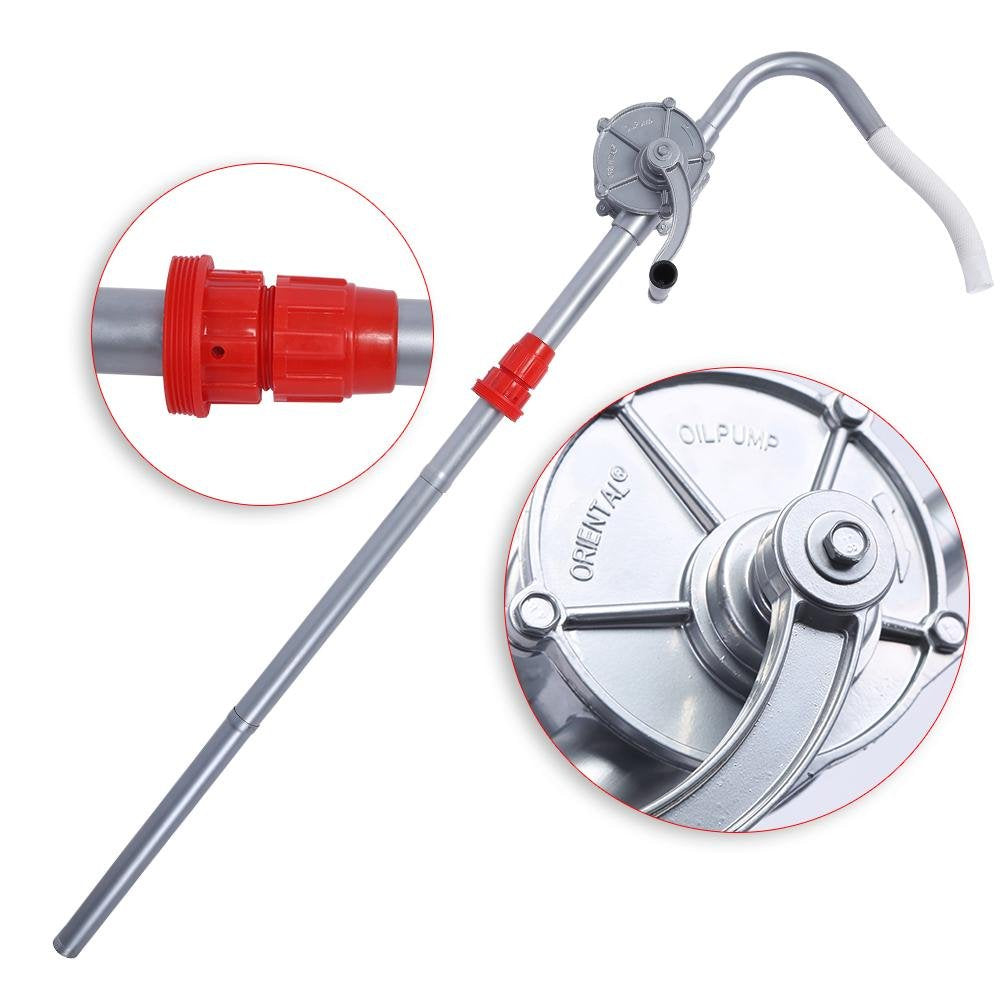 Riuty Kraftstoff-Handpumpe, selbstansaugende Mehrzweckpumpe Selbstansaugende rotierende Handölpumpe