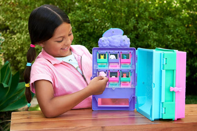 Polly Pocket Kleidergeschäft Spielset - Funktionierender Verkaufsautomat, 2-stöckiges Spielset, 2 Pu