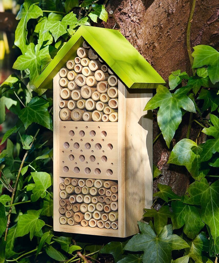 Bienenhotel Expedition Natur, Nist- und Überwinterungshilfe für Wildbienen, Mit spannendem Booklet f