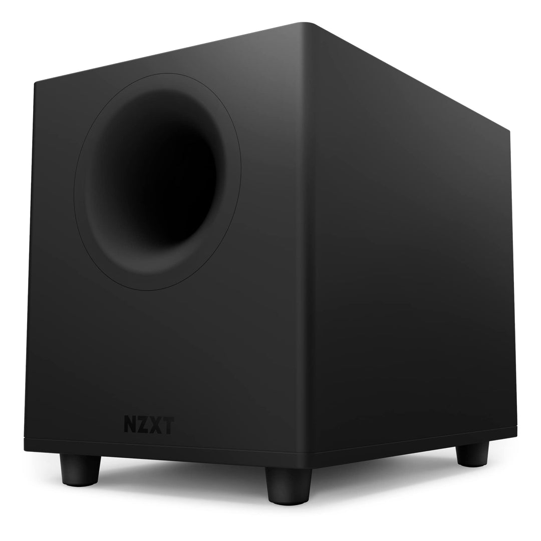 NZXT Relay PC-Gaming-Desktop-Subwoofer – AP-SUB80-EU - 140 Watt – Tiefer, kraftvoller Bass – Nach un