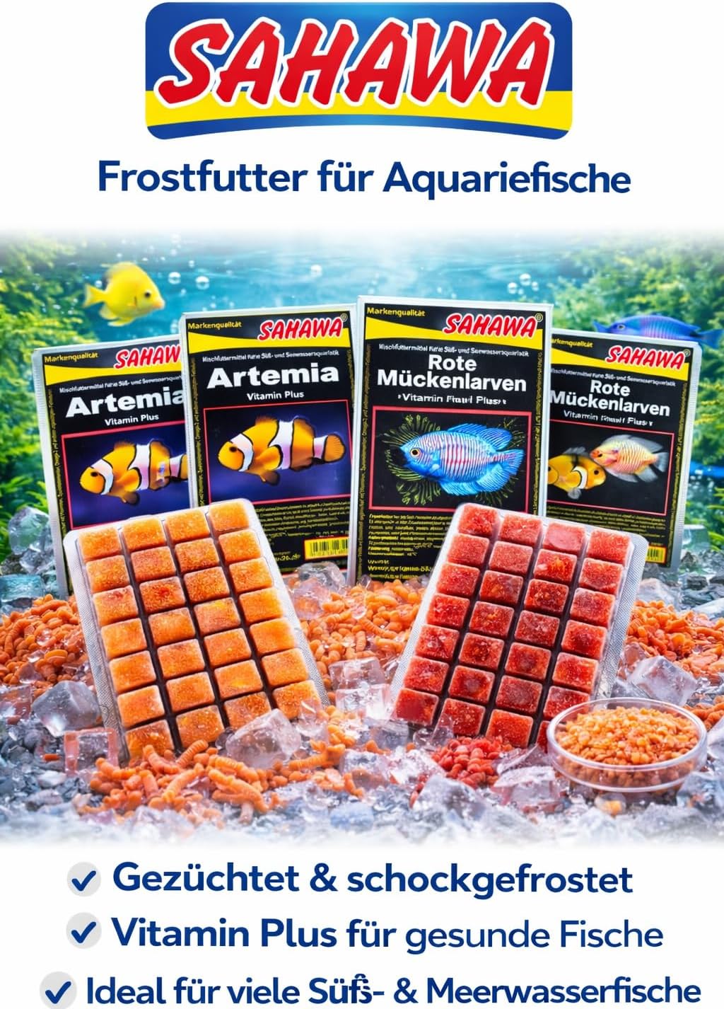 Frostfutter Artemia 10 X 100g Blister Fischfuttter