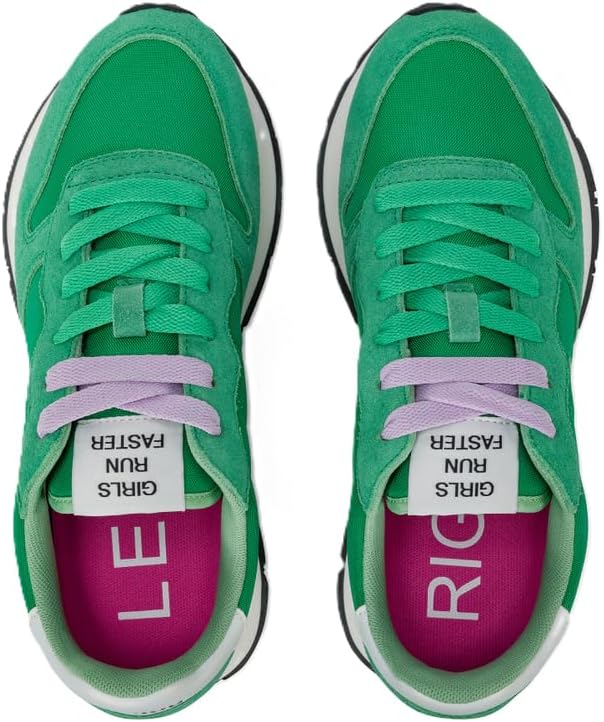 SUN68 Damen Ally Solid NylonSneaker 36 EU Verde Prato, 36 EU Verde Prato