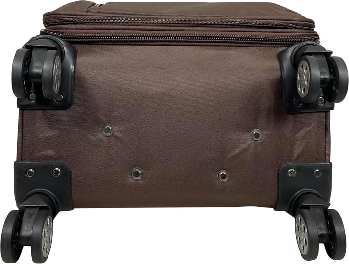 MY TRAVEL BAG Stoffkoffer Reisekoffer Trolley Tasche (M/L/XL/XXL oder 4er Set (Braun, M (Handgepäck)