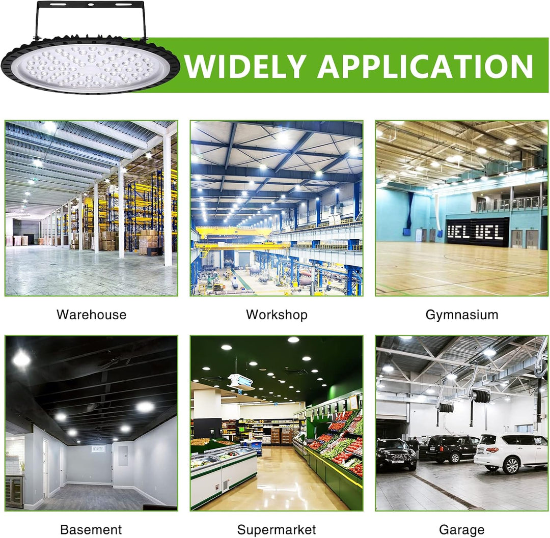 LED UFO Industrielampe, Sararoom LED Strahler 300W LED Scheinwerfer Kaltweiss 6000K 30000LM LED Stra