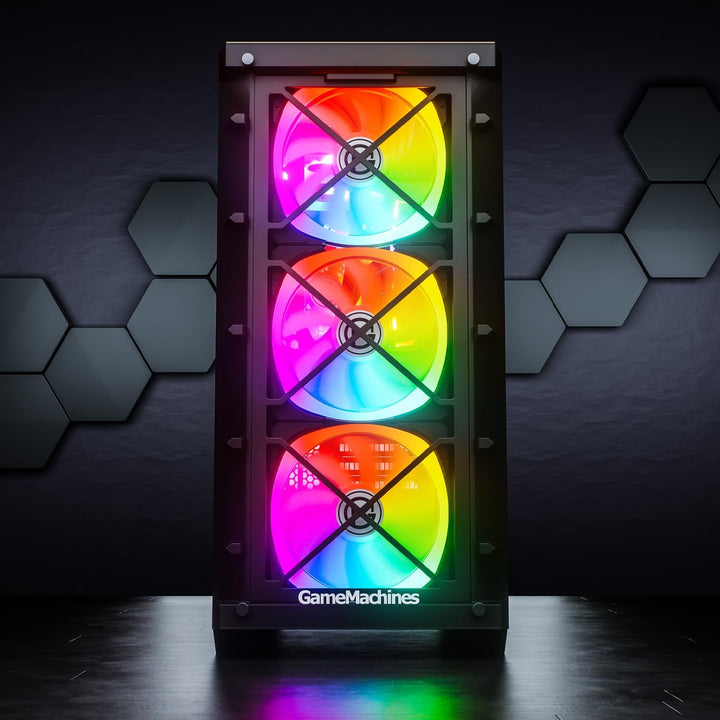 GameMachines Storm - Gaming PC - AMD Ryzen 7 5700X - GeForce RTX 5060-1TB SSD - 32GB DDR4 - WLAN - W