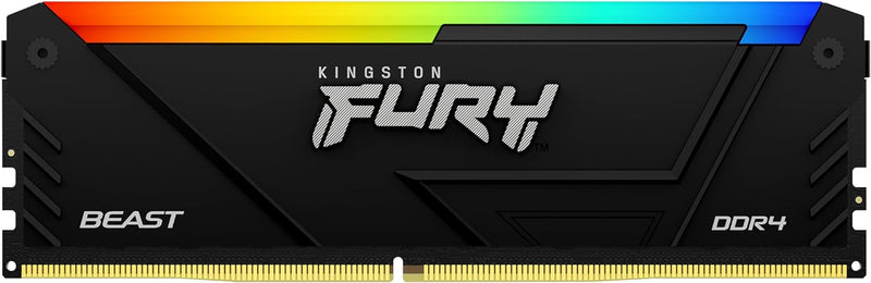 Kingston FURY Beast RGB 8GB 3600MT/s DDR4 CL17 DIMM PC Arbeitsspeicher KF436C17BB2A/8 8GB Einzelnes