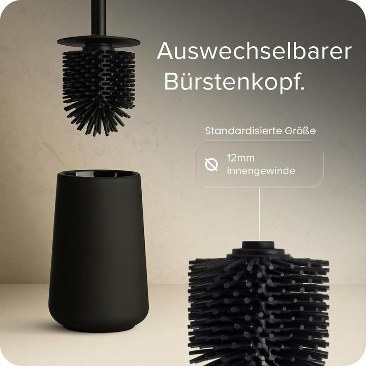 blackswedenhome. Badezimmer Set Schwarz - Hochwertiges Keramik Set - Seifenspender schwarzs, Zahnput