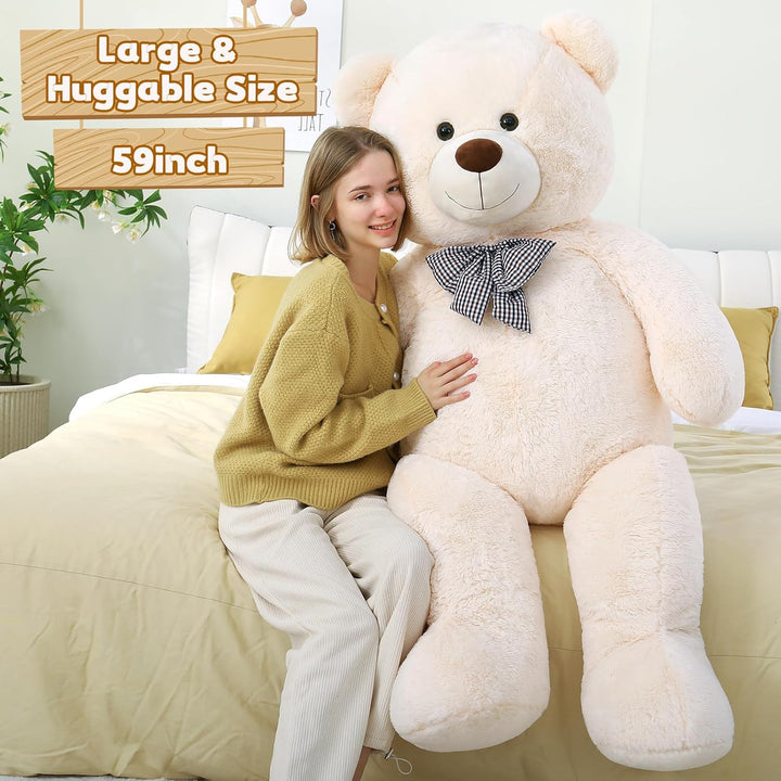 MorisMos 150cm riesen Teddy XXXL, weich gross teddybär XXL,süss kuschelbär plüschbär Freundin Mädche