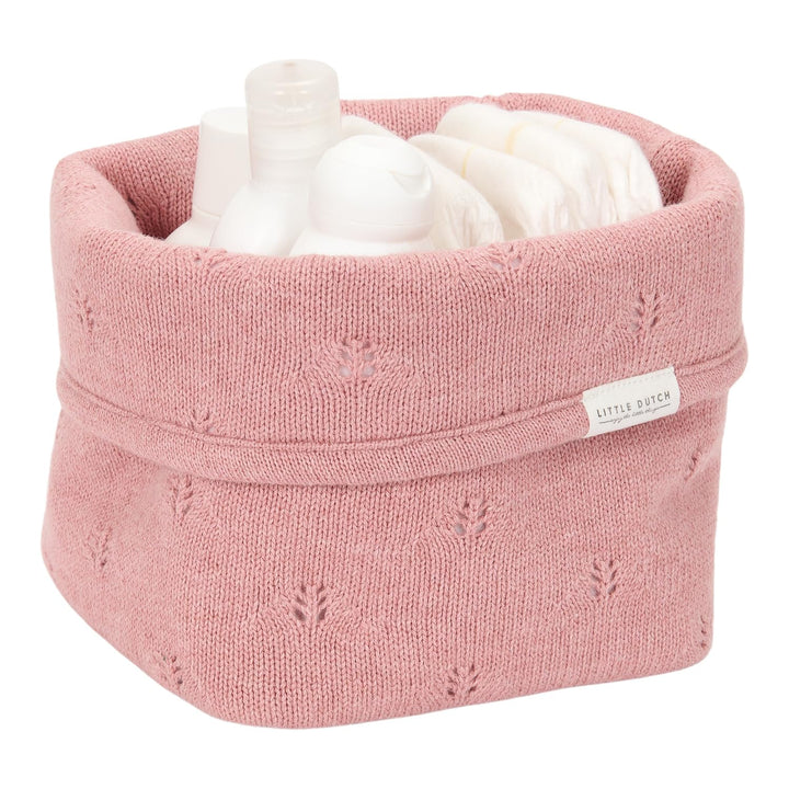 Little Dutch Wickeltischkörbchen Körbchen Korb Utensilo Organizer für den Wickeltisch Baby Strick kl