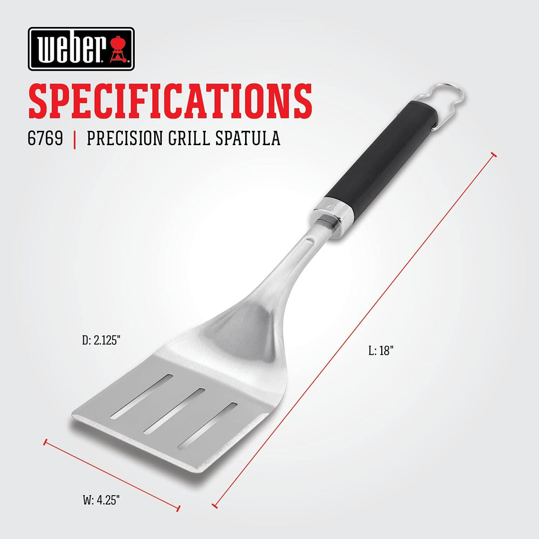 Weber 6769 Präzisions-Grillspachtel, Silber/schwarz Grill, Spachtel, Grill, Spachtel