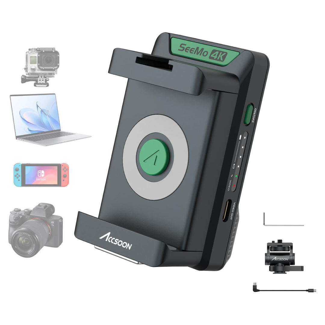 Accsoon SeeMo 4K für Android, tragbares 4K-HDMI-Videoaufnahme- und Streaming-Gerät, H.264-Encoder, U