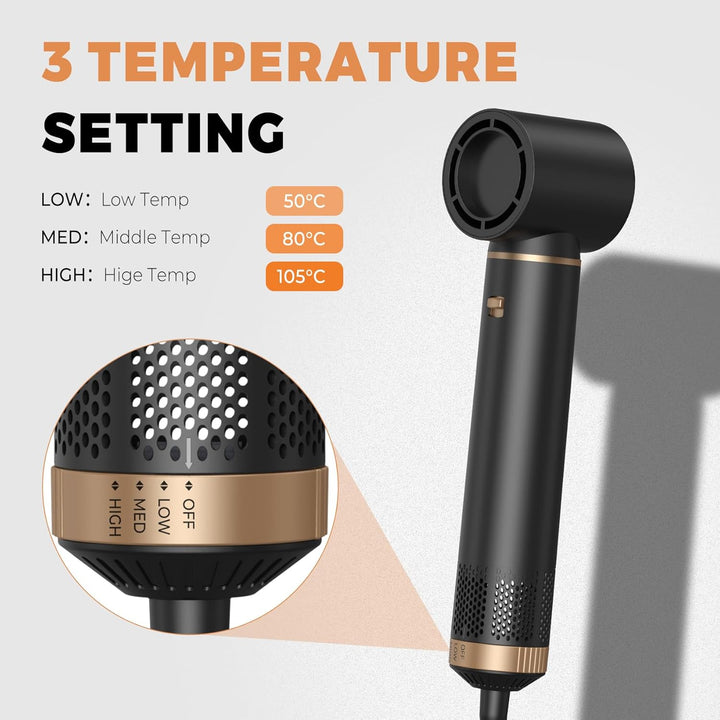 Airstyler 5 in 1 Hairstyler mit Air Lockenstab Föhn Heissluftbürste Haarstyling Geräte Föhnbürste Wa