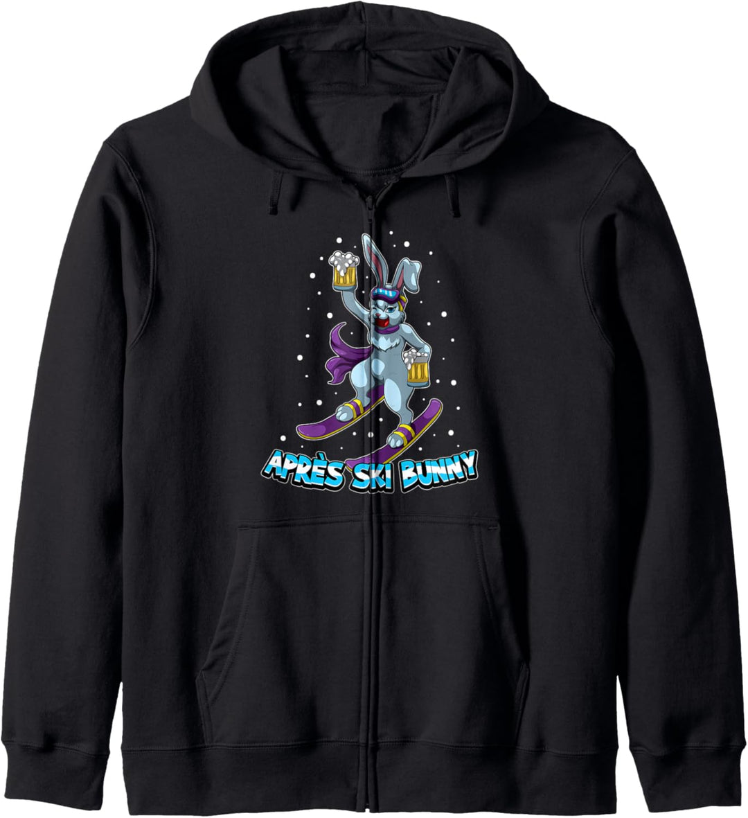 Apres Ski Bunny - Hüttengaudi Outfit - Skihase Saufen Bier Kapuzenjacke