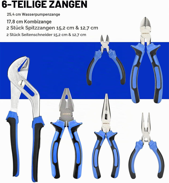 Werkzeugset Universal und Haushalts-Werkzeugkoffer 24-teilig Werkzeugsatz Mechaniker, perfekt für le