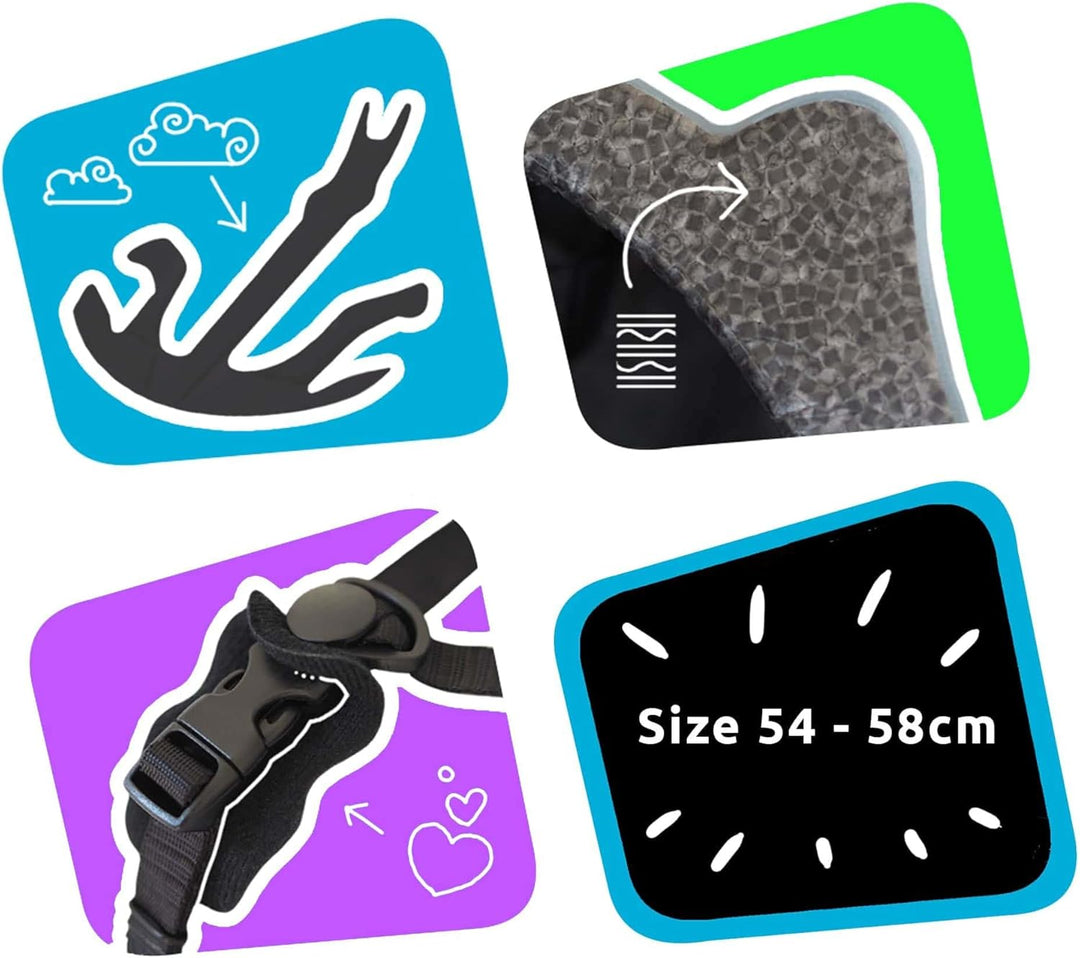 Crazy Safety Cool Kinder Fahrradhelm | Fahrradhelm für Kinder von 6-12 Jahren für Fahrrad, Skateboar