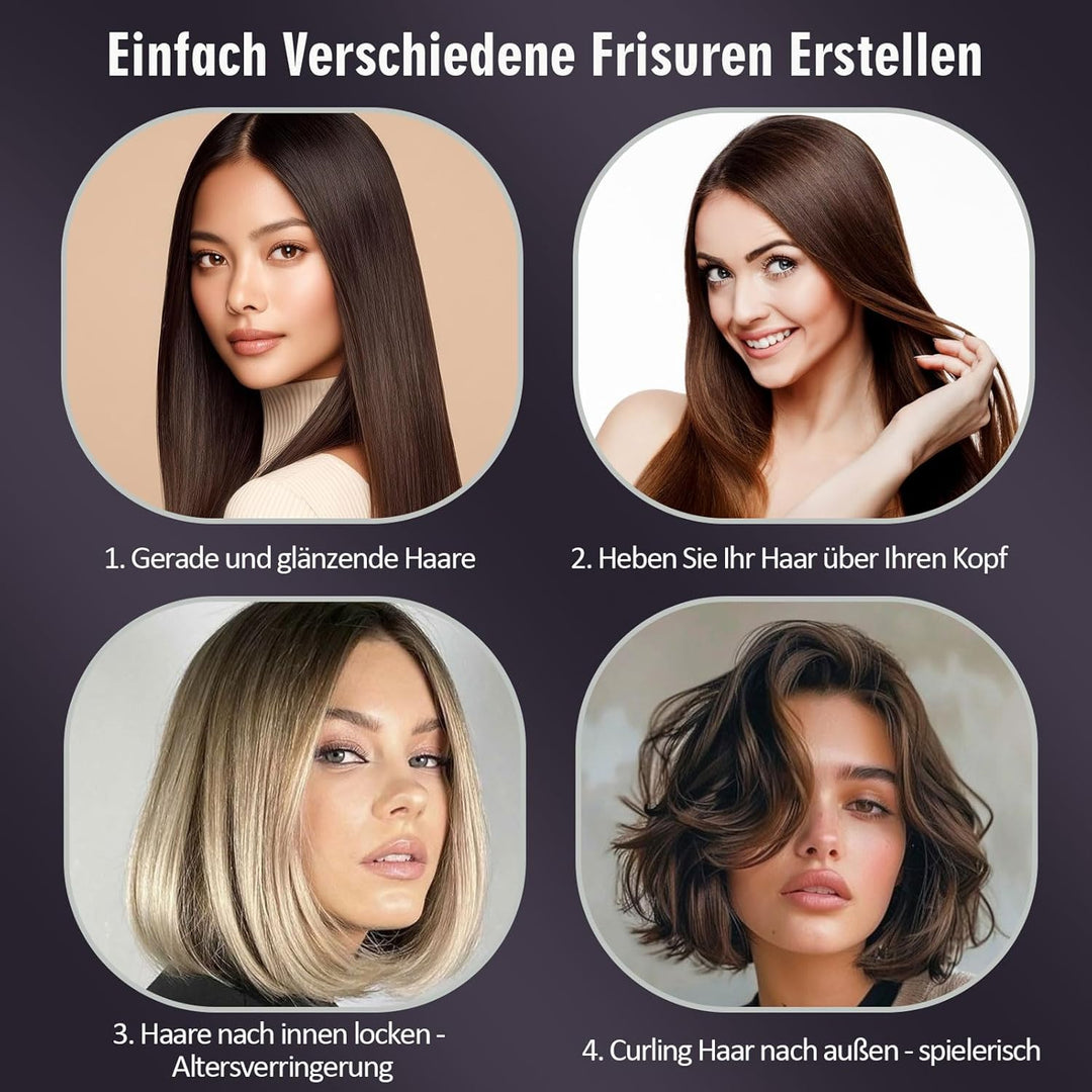 Stylingbürste Für Kurze Haare, Tragbar & Styling Bürste Haarkamm für Reisen und Täglichen Gebrauch,