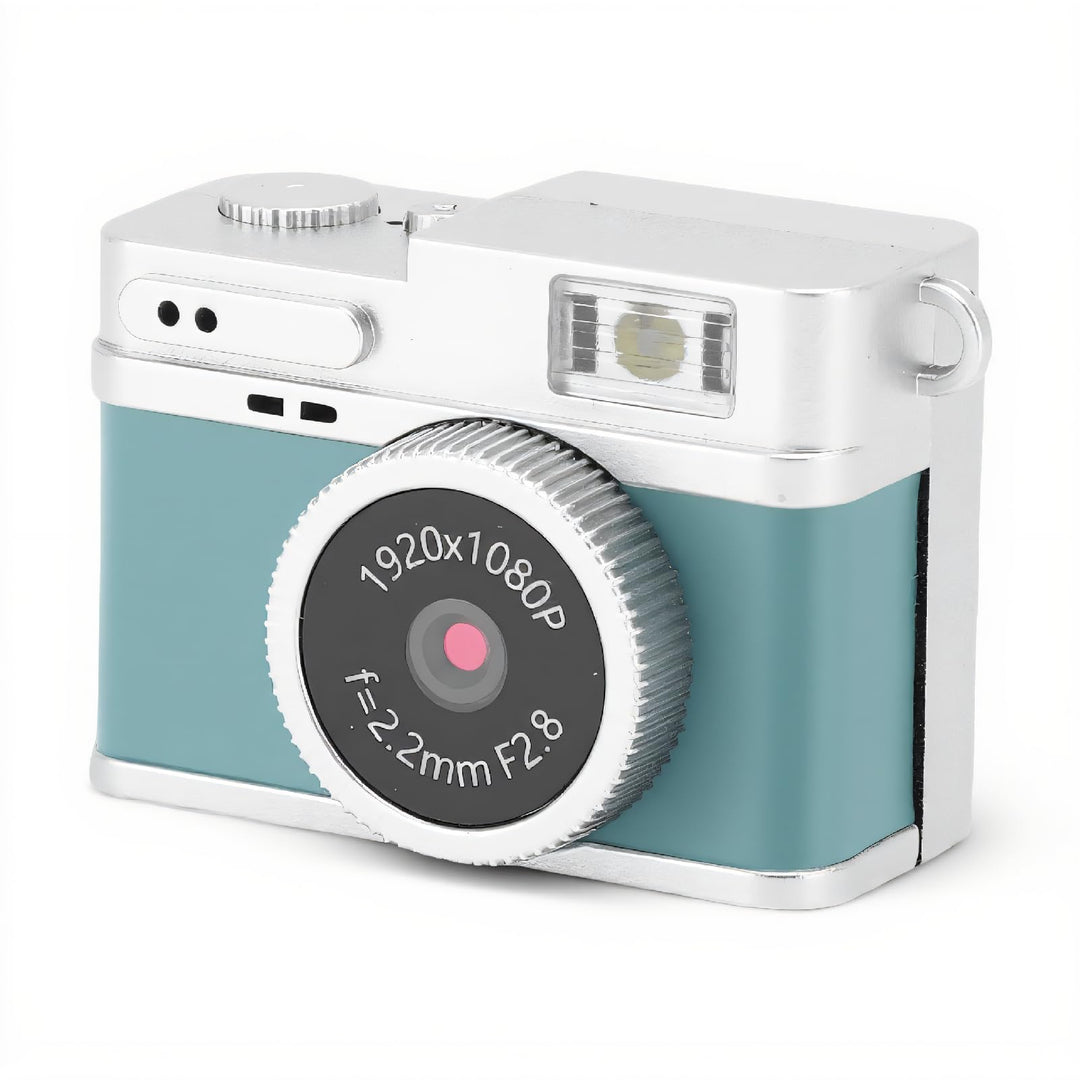 Dpofirs 128GB DV Kamera Small Schlüsselbundkamera, 1080p Kleine Retro Kamera für Foto Video Reise Vl