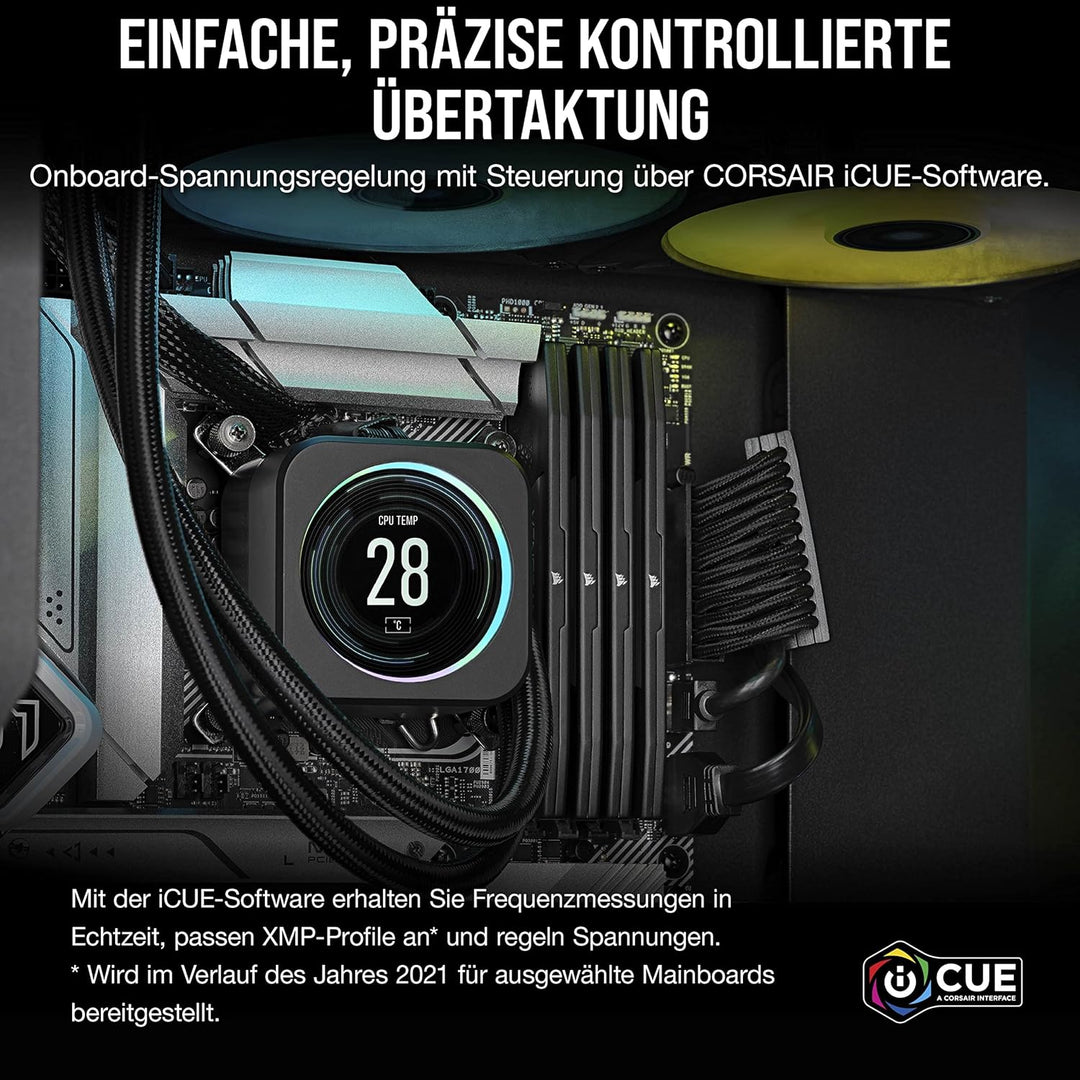Corsair VENGEANCE DDR5 RAM 32GB (2x16GB) 5600MHz CL36 Intel XMP iCUE Kompatibel Computer Speicher -