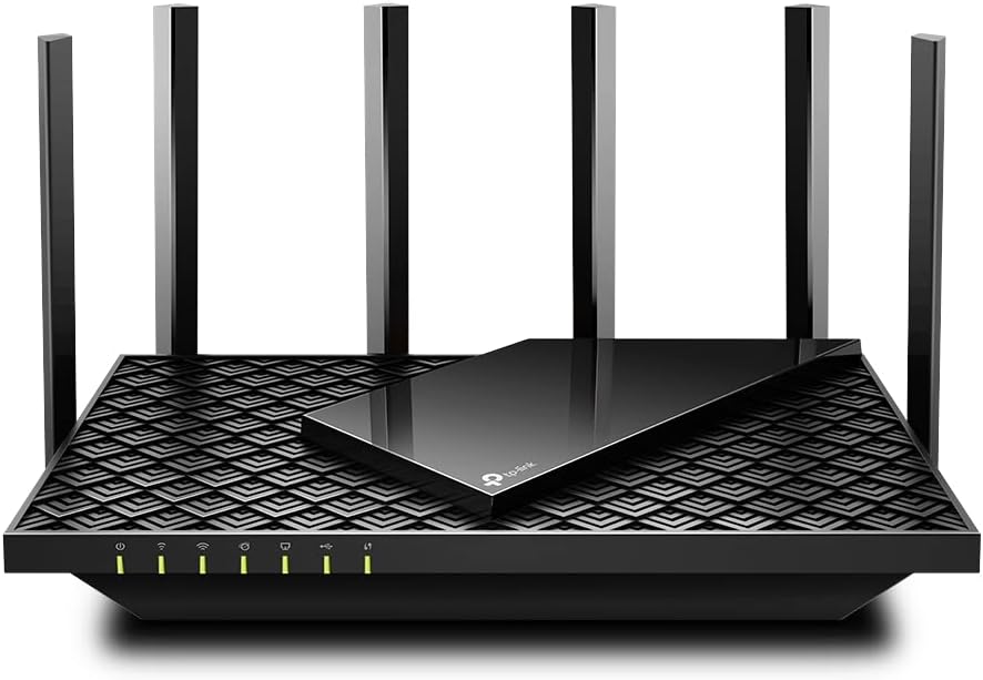 TP-Link Archer AX73 Wi-Fi 6 Gigabit WLAN Router (4804 Mbit/s 5 GHz, 574 Mbit/s 2,4 GHz) schwarz &amp; RE