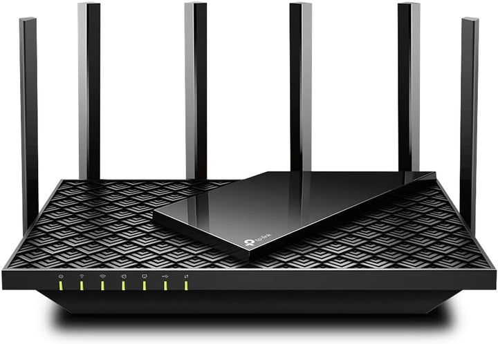 TP-Link Archer AX73 Wi-Fi 6 Gigabit WLAN Router (4804 Mbit/s 5 GHz, 574 Mbit/s 2,4 GHz) schwarz &amp; RE