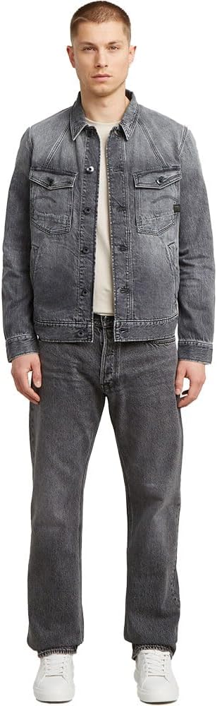G-Star Raw Herren Jeans Dakota Regular Straight Jeans 29W / 30L Grau (Faded Eolith Grey D23691-d933-