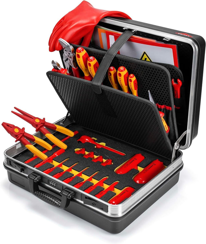 KNIPEX Werkzeugkoffer "Basic" E-Mobilität 34-teilig 410 mm, 00 21 05 EV