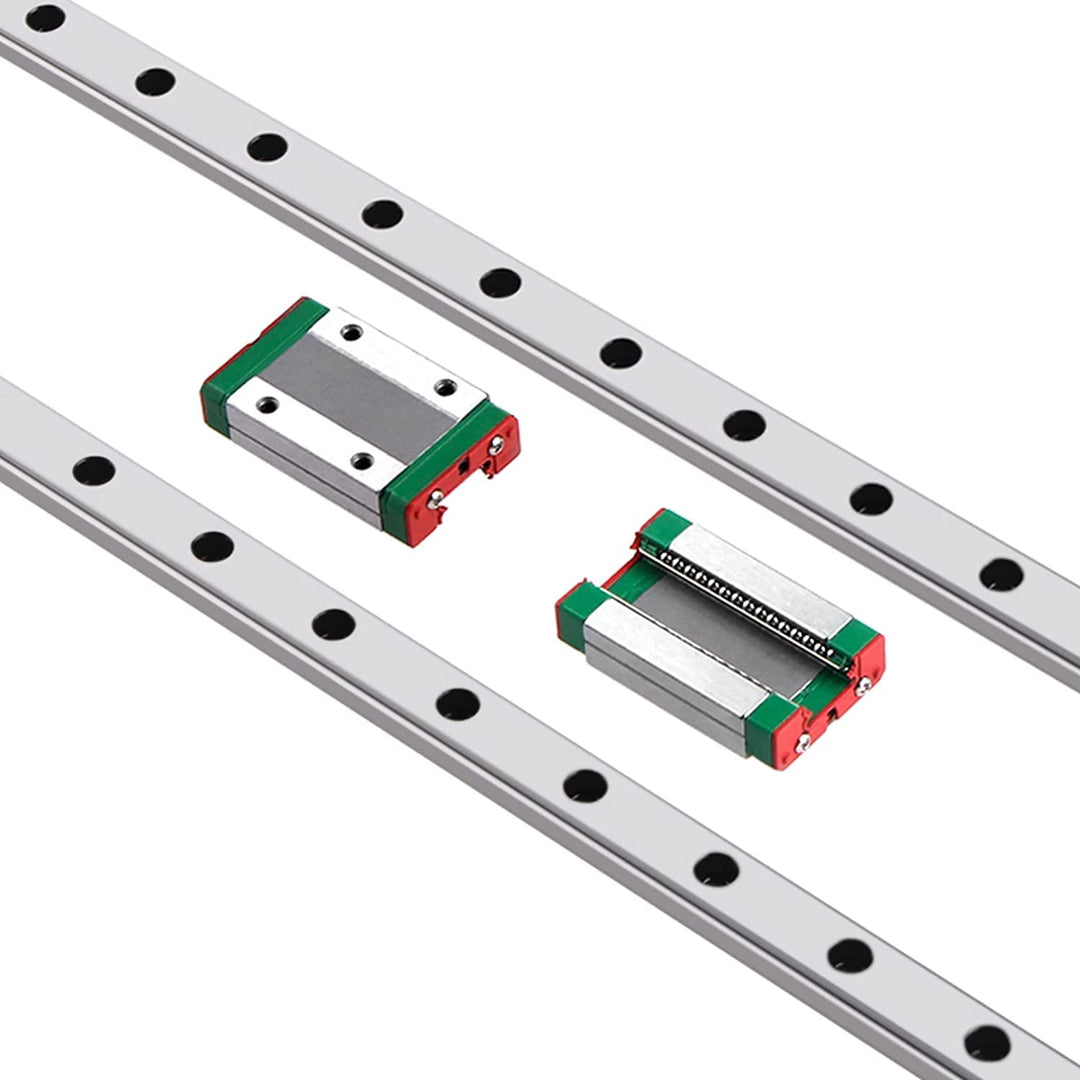 CNCMANS 2 Stück MGN12 250mm Linearführung Miniatur Lineare Schienenführung mit 2 Stück MGN12H Carria