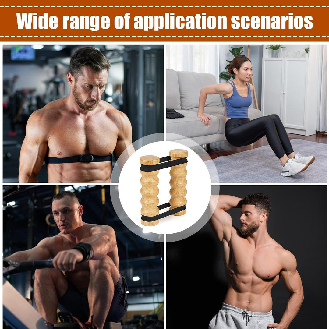 Premium Wooden Rip Stick for Shoulder & Resistance Training | Adjustable Full-body Muscle Building B