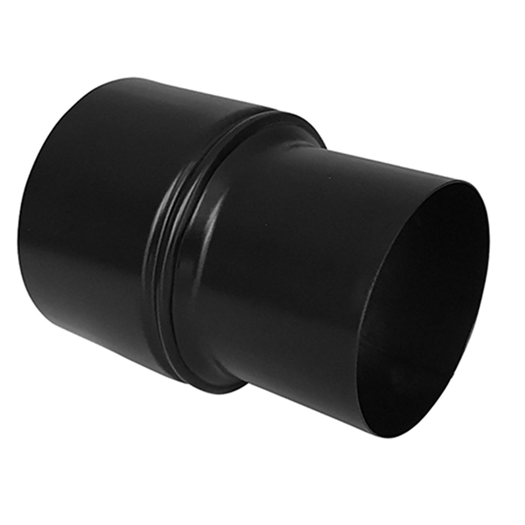 FIREFIX RES80/Ü10 Pelletofenrohr, Edelstahl schwarz, Erweiterung von 80 auf 150 mm
