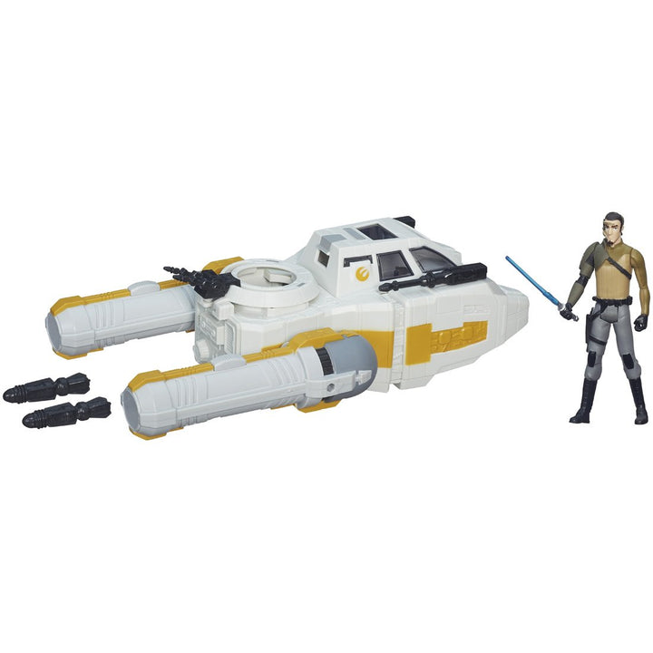 Hasbro B3677 - Star Wars - Das Erwachen der Macht - Y-Wing Scout Bomber inkl. Kanan Jarrus-Figur [UK