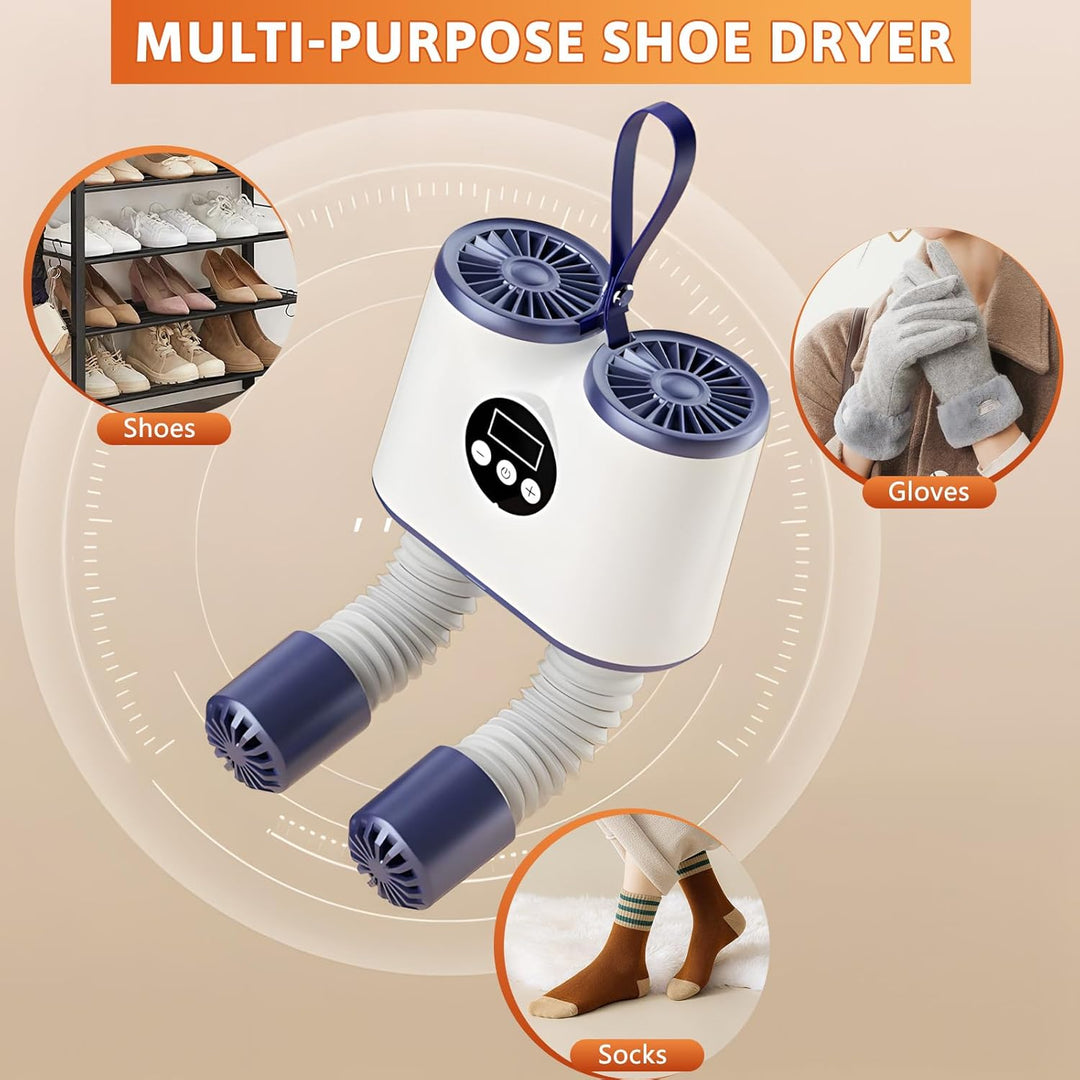 Schuhtrockner elektrisch,schuhheizungs,chuhwärmer mit Stunden Tim und schlauch,Trockner für Schuhe,