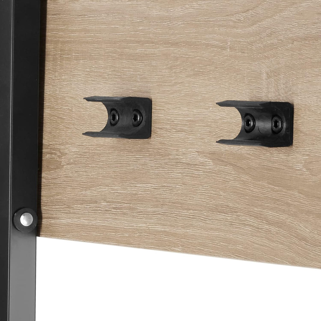 tectake 2er Set Beistelltisch klappbar, Holz Tablett Tisch im Industrie-Design, 48x36x66,5 cm, TV Tr