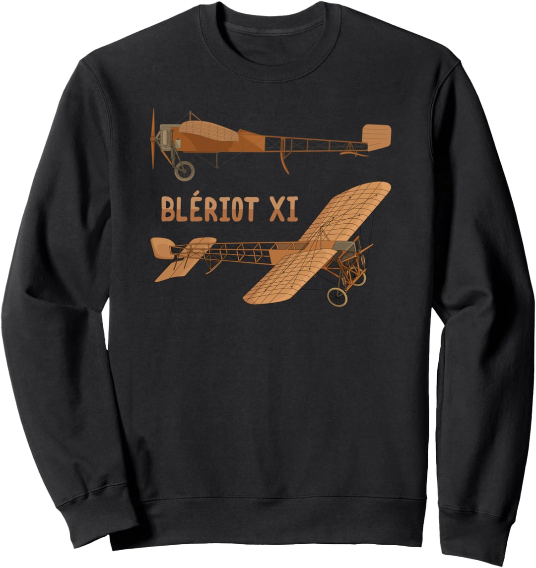 Blériot XI Französische Luftfahrt Pionier Ära Flugzeug Sweatshirt