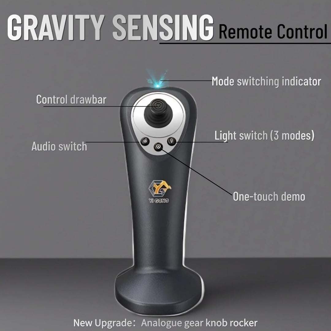 RC Bulldozer, 11 Kanal Ferngesteuertes Bulldozer Baufahrzeug Spielzeug 1:20 Voll funktionsfähiger RC