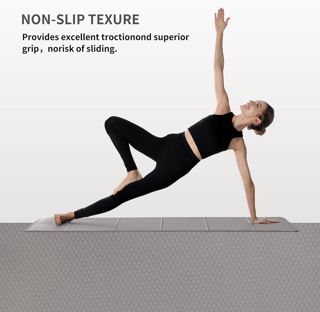 PROIRON Yogamatte Faltbar TPE, Reise Yogamatte rutschfest &amp; leicht 183cm x 61cm x 6mm, Gymnastikmatt