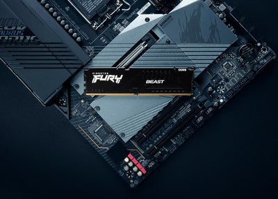 Kingston FURY Beast Schwarz XMP DDR5 64GB 6000MT/s CL40 DIMM Desktop Speicher (Kit mit 4) - KF560C40