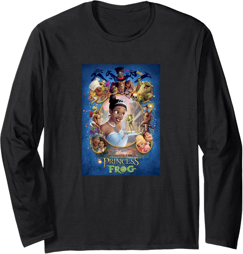 Disney The Princess And The Frog Classic Movie Poster Langarmshirt