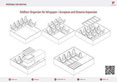 Feldherr Organizer kompatibel mit Flügelschlag und Erweiterungen Europa und Ozeanien