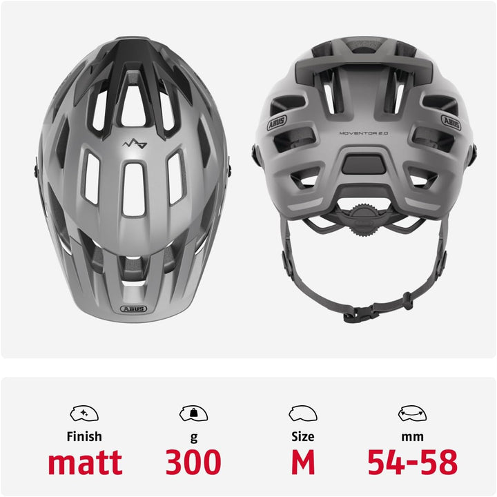 ABUS MTB-Helm Moventor 2.0 - komfortabler Fahrradhelm fürs Gelände - All-Mountain-Helm - für Damen u