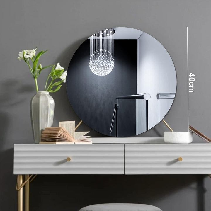 JMITHA Runder Spiegel Rund Spiegel 40cm Runder Wandspiegel Spiegel Rund Dekorative Wandspiegel Rund