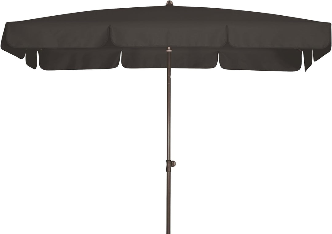 Doppler Absolut wasserdichter Gartenschirm Waterproof 185x120 UV-Schutz 80, Farbe anthrazit