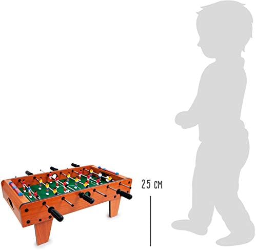 Small Foot Tischfussball aus Holz, Kicker-Tisch kann auf jeder Tischplatte platziert Werden, ab 5 Ja