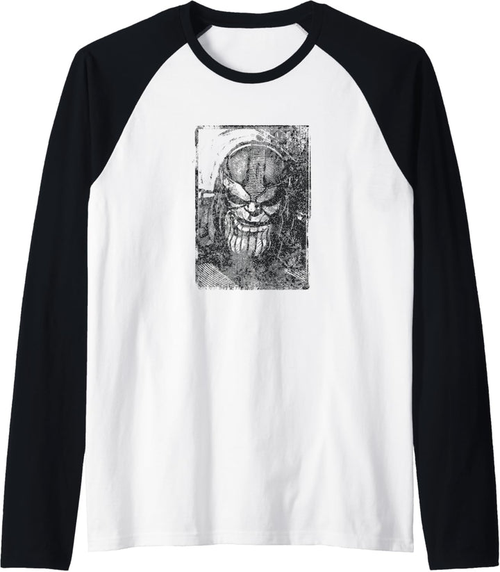 Marvel Avengers Thanos Panel Sketch Raglan