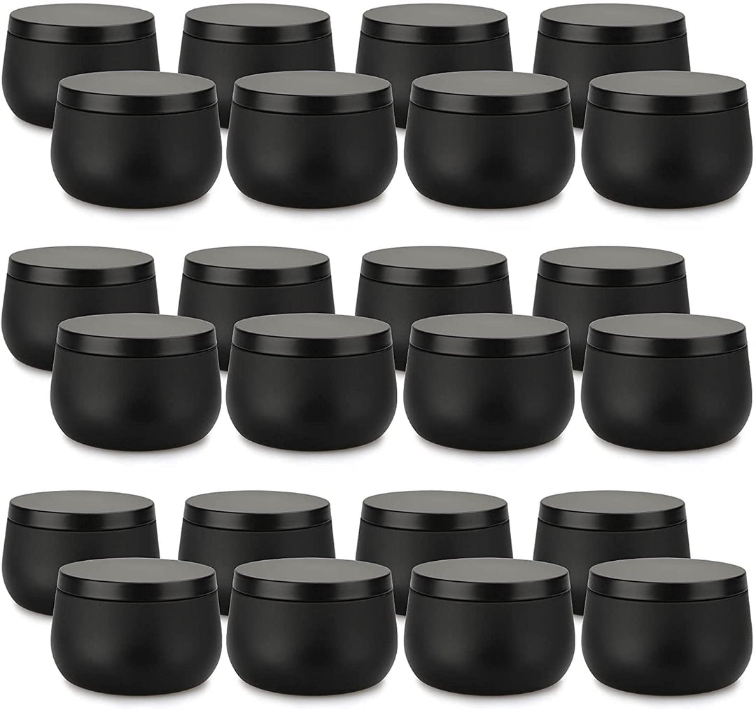 Kerzendosen aus Metall, 24 Stück, für die Kerzenherstellung, 8oz Mini-Kerzendosen DIY-Kerzenherstell