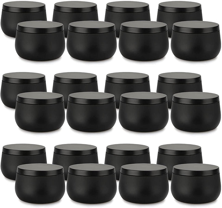 Kerzendosen aus Metall, 24 Stück, für die Kerzenherstellung, 8oz Mini-Kerzendosen DIY-Kerzenherstell