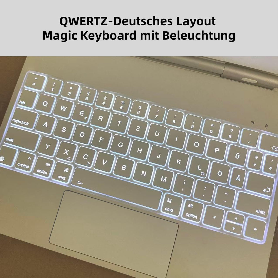 Magic Keyboard Hülle für iPad 10. Generation 2022 10,9 Zoll und iPad 11. A16 2025, Magnetische Tasta
