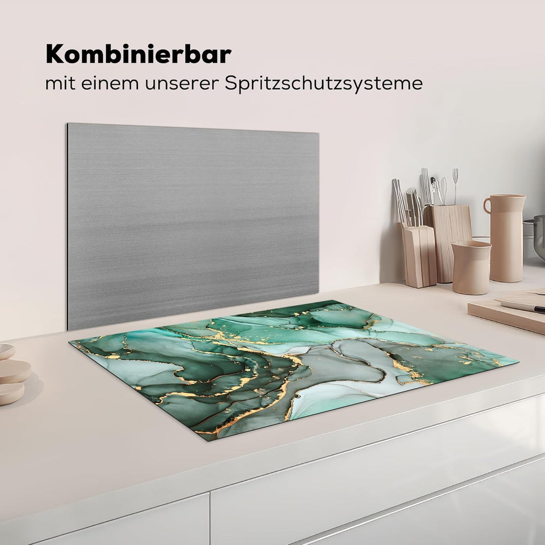 KitchenYeah© Herdabdeckplatte Einteilig Ceranfeld Abdeckplatte Küche Deko Ceranfeldabdeckung Herdabd