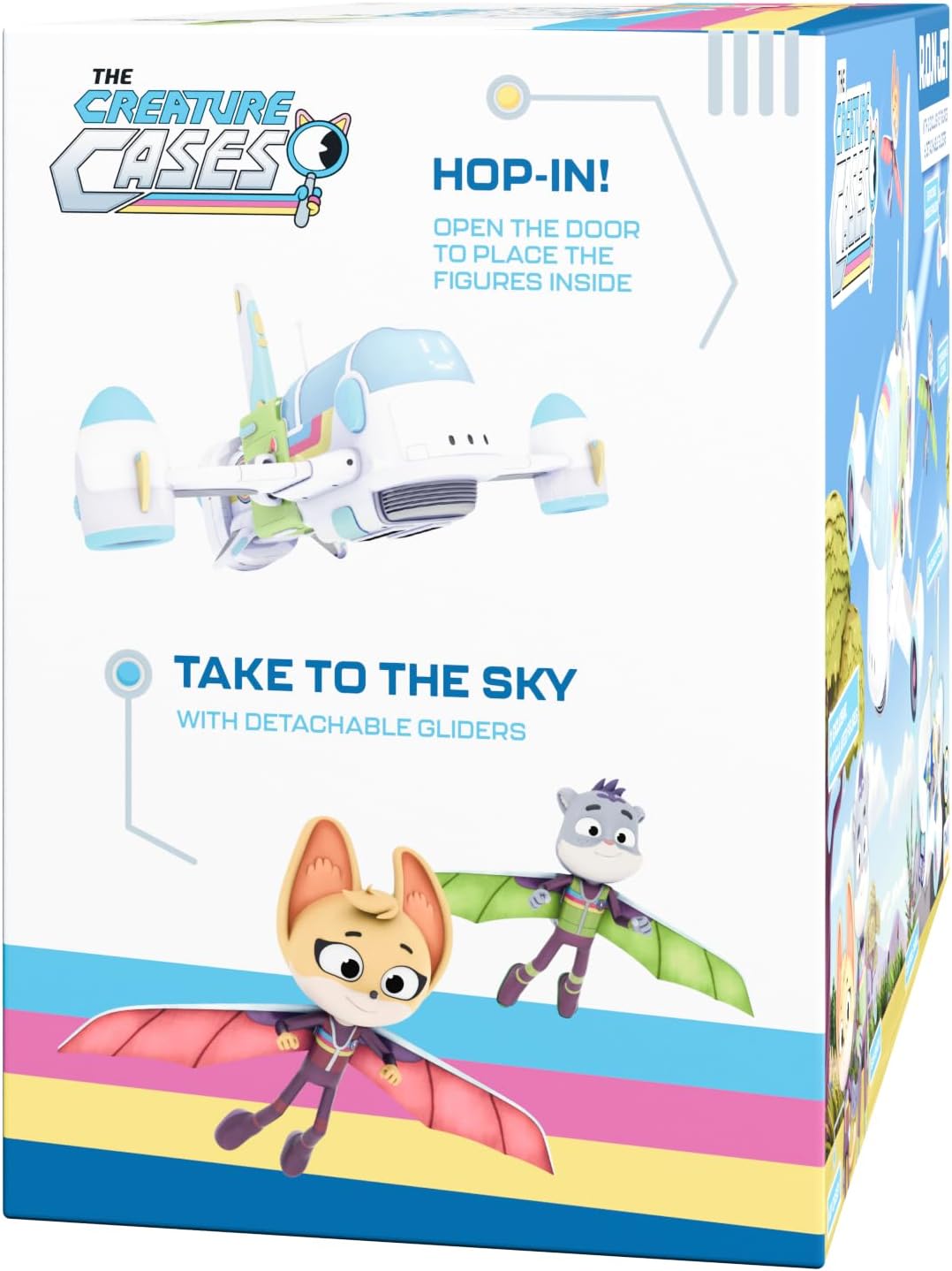 BANDAI - Wilde Ermittlungen – R.O.N Jet Box – Flugzeug mit 2 exklusiven Figuren und abnehmbaren Sege