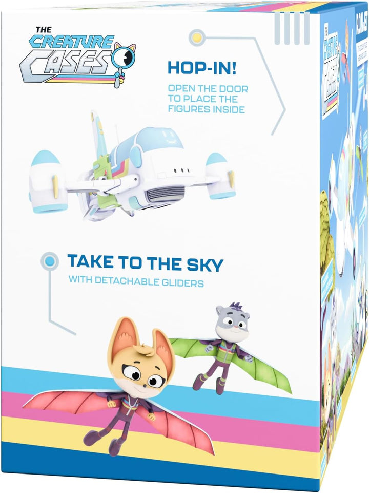 BANDAI - Wilde Ermittlungen – R.O.N Jet Box – Flugzeug mit 2 exklusiven Figuren und abnehmbaren Sege